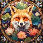 Fuchs und Lotus Diamond Painting