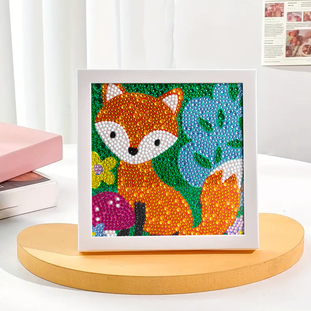 Fuchs und Pilz Mini-Kristallpünktchen Diamond Painting