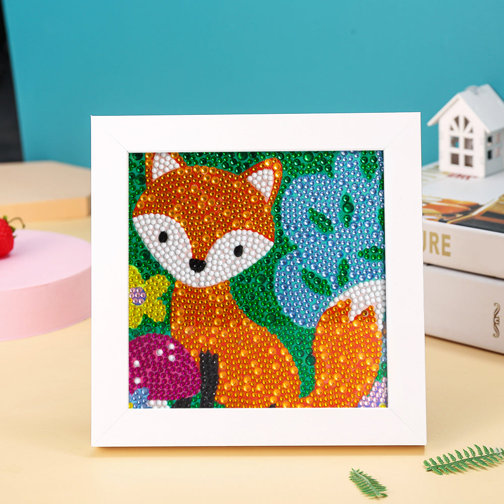 Fuchs und Pilz Mini-Kristallpünktchen Diamond Painting