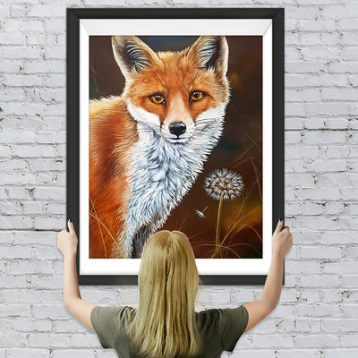 Fuchs und Pusteblume Diamond Painting