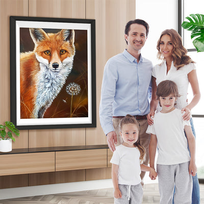 Fuchs und Pusteblume Diamond Painting