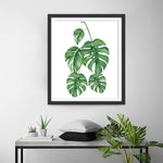 Fünf Monstera Blätter Diamond Painting