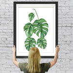 Fünf Monstera Blätter Diamond Painting