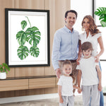 Fünf Monstera Blätter Diamond Painting