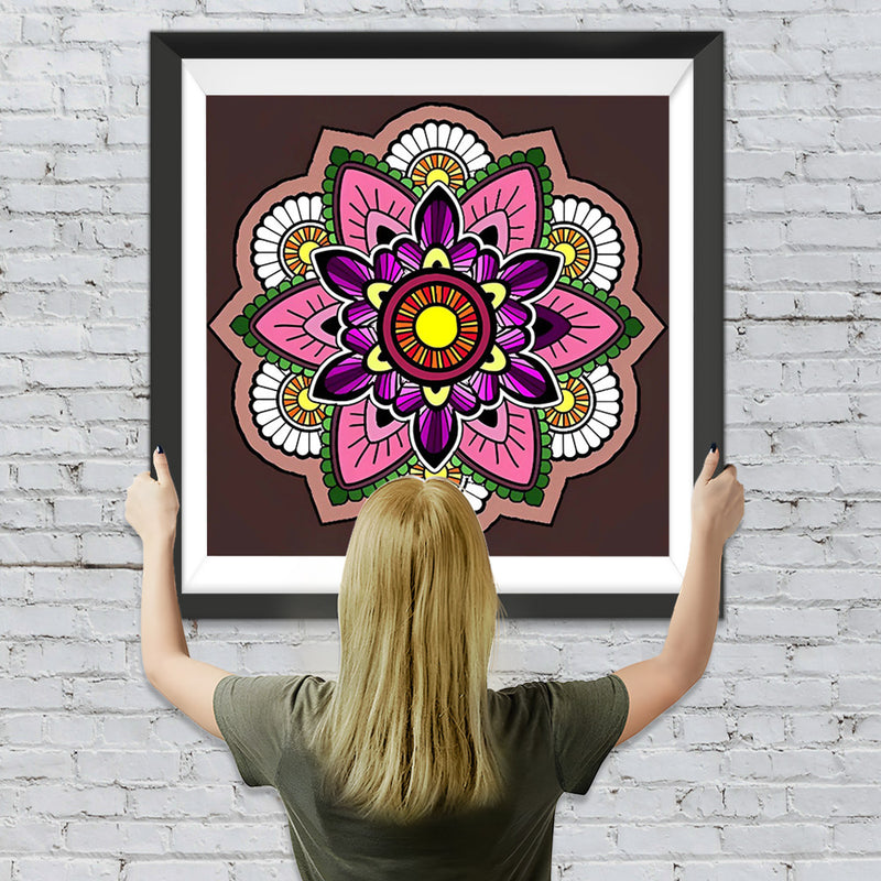 Gänseblumen Mandala Diamond Painting