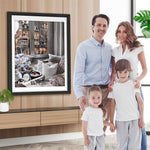 Gebäude außerhalb des Hauses Diamond Painting