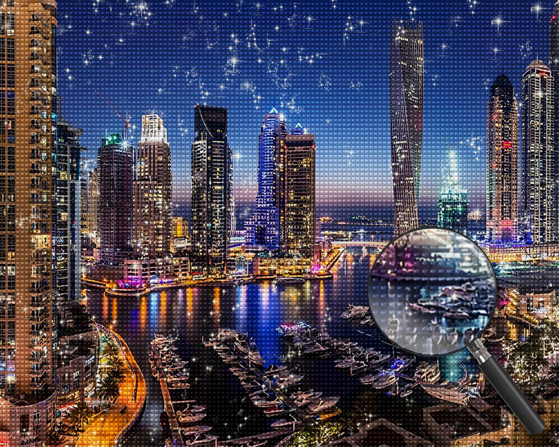 Gebäude in Dubai Diamond Painting
