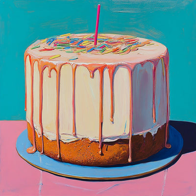 Geburtstag Sahnetorte Diamond Painting