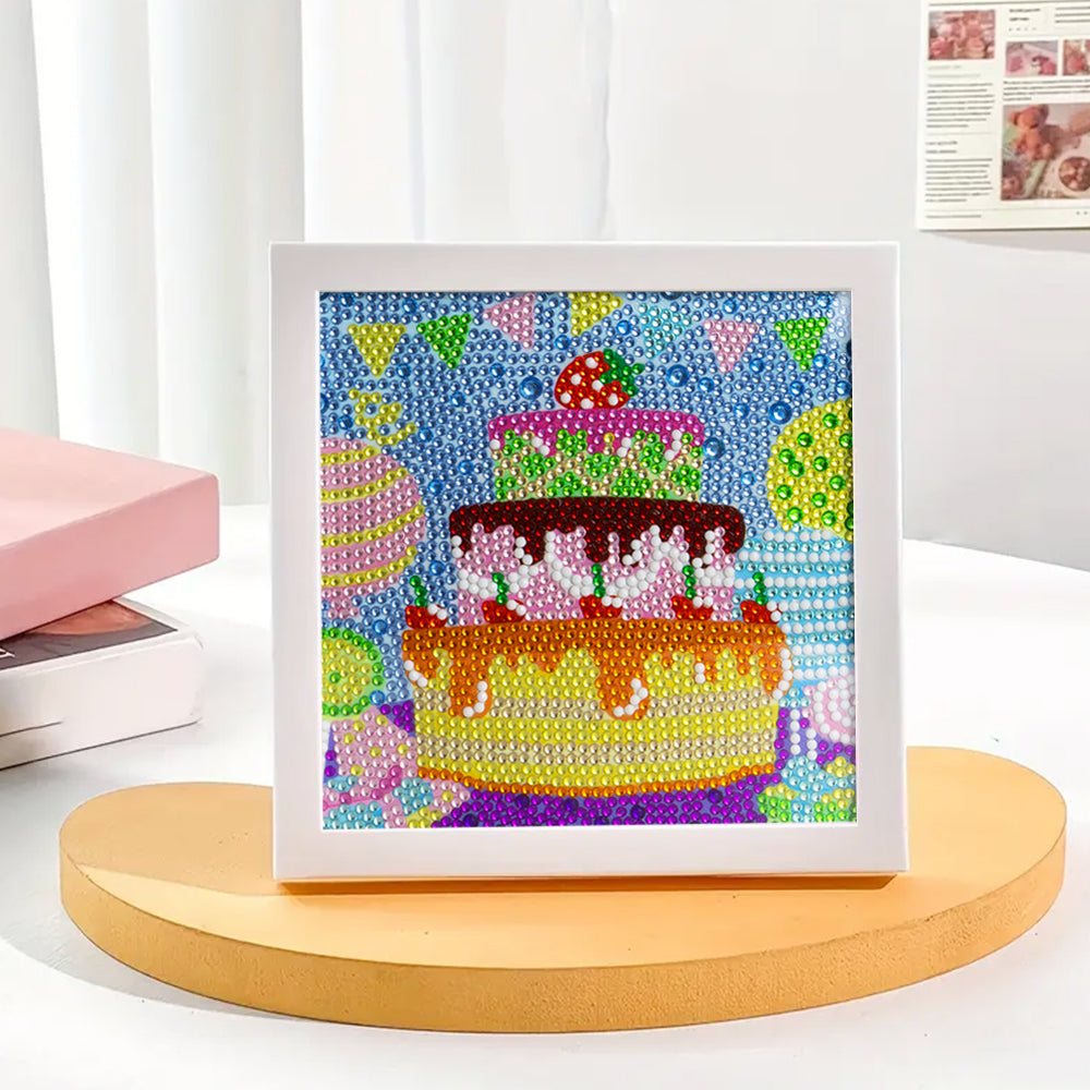 Geburtstagskuchen Mini-Kristallpünktchen Diamond Painting