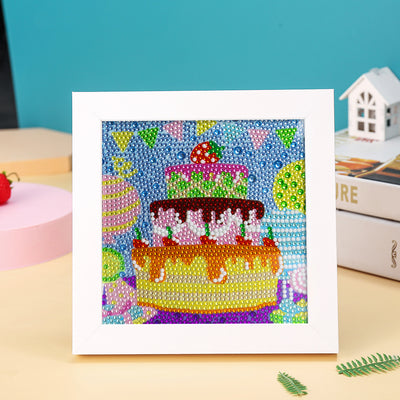 Geburtstagskuchen Mini-Kristallpünktchen Diamond Painting