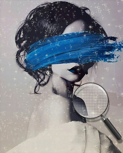 Geheimnisvolle Frau Diamond Painting