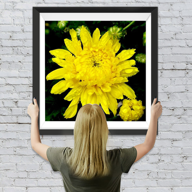 Gelbe Chrysantheme Diamond Painting