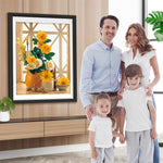 Gelbe Rosen und Sonnenblumen Diamond Painting