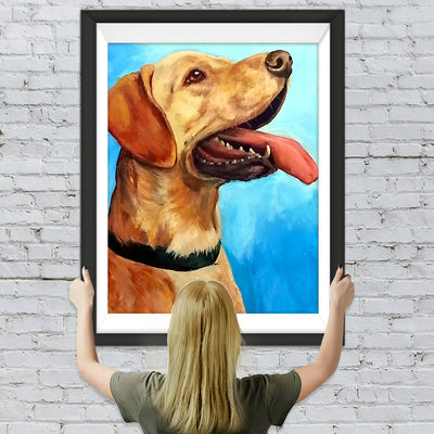 Gelber Labrador Diamond Painting