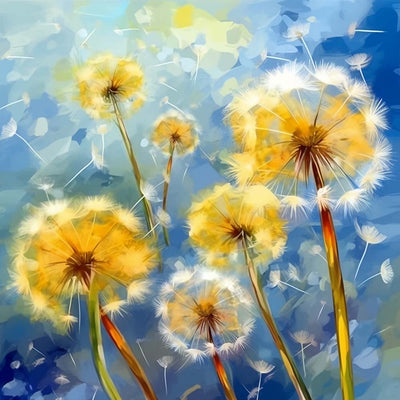 Gelber Löwenzahn Diamond Painting