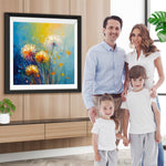 Gelber und weißer Löwenzahn Diamond Painting