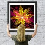 Gelbes Mandala Diamond Painting