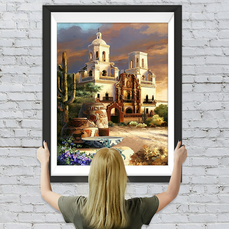 Gemeinde der Mission San Xavier Diamond Painting