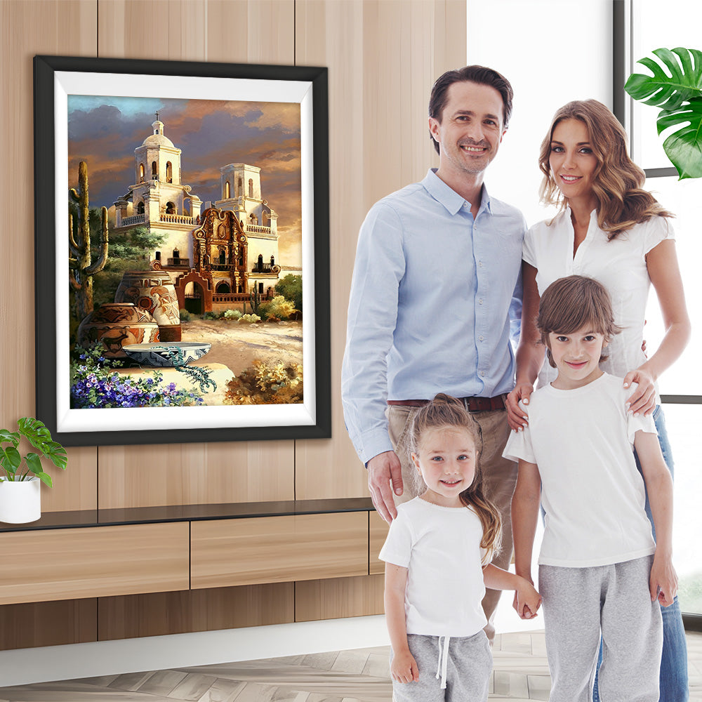 Gemeinde der Mission San Xavier Diamond Painting