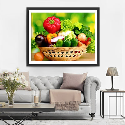 Gemüse im Korb Diamond Painting