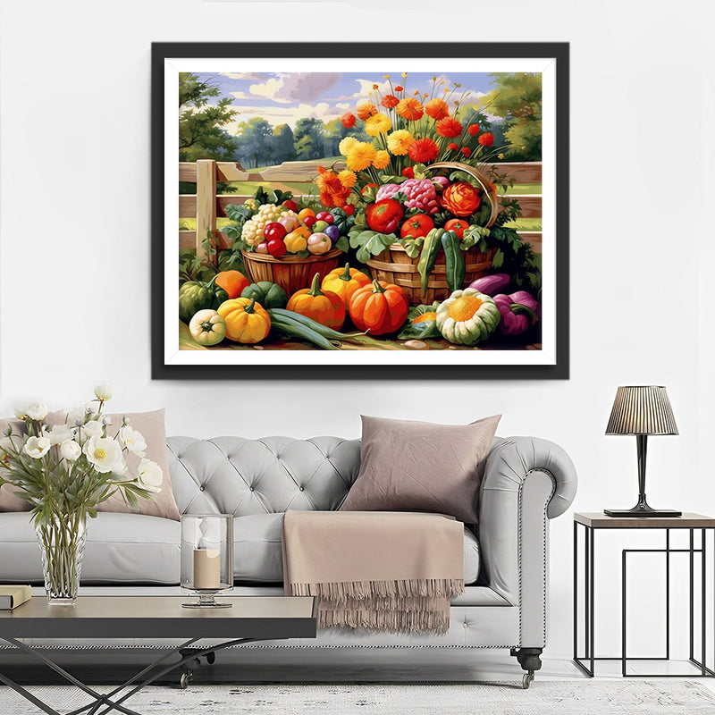 Gemüse und Blumen Diamond Painting