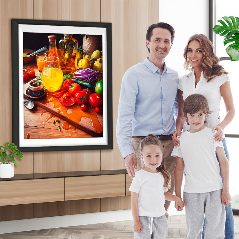 Gemüse und Saft Diamond Painting