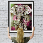 Gemusterter Elefant Diamond Painting