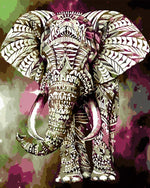 Gemusterter Elefant Diamond Painting