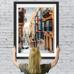 Gepflegte Gebäude in der Stadt Diamond Painting