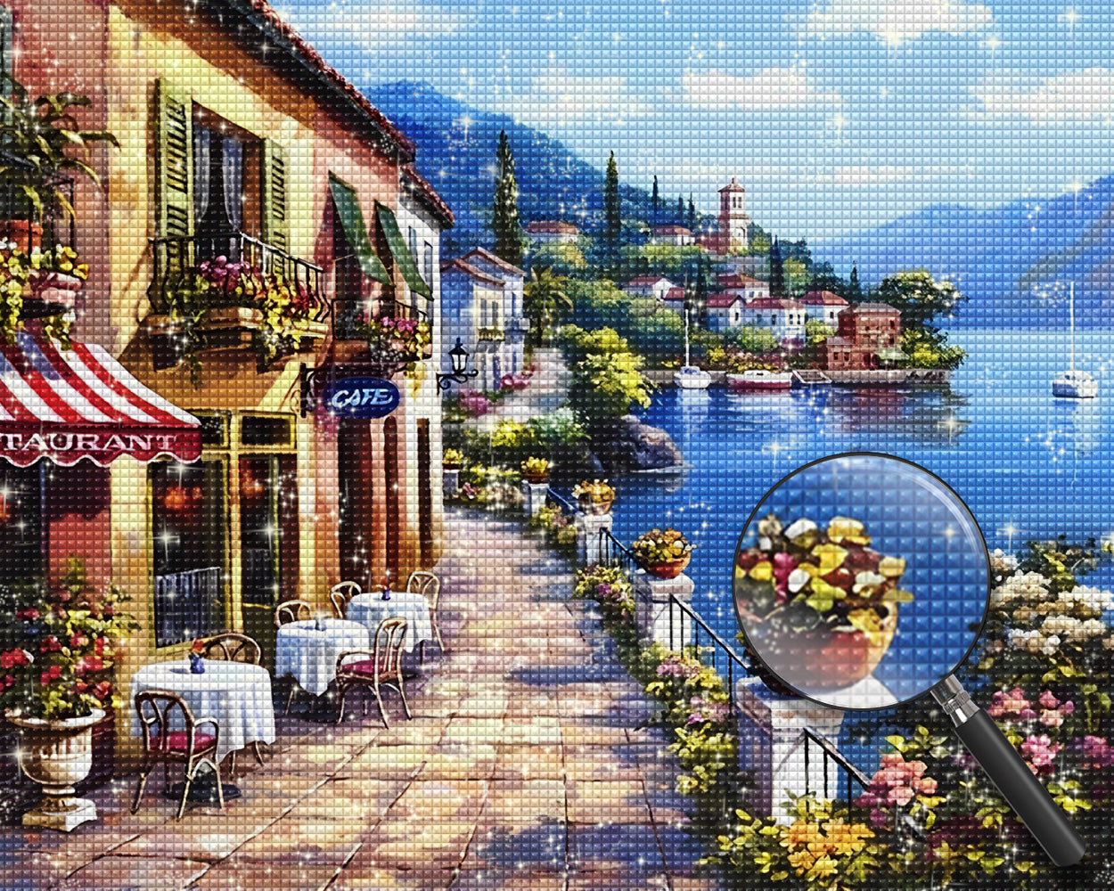 Geschäfte in der Seestadt Diamond Painting