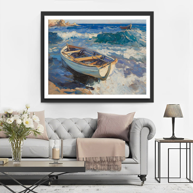 Gestrandetes Schiff Diamond Painting