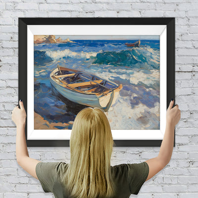 Gestrandetes Schiff Diamond Painting