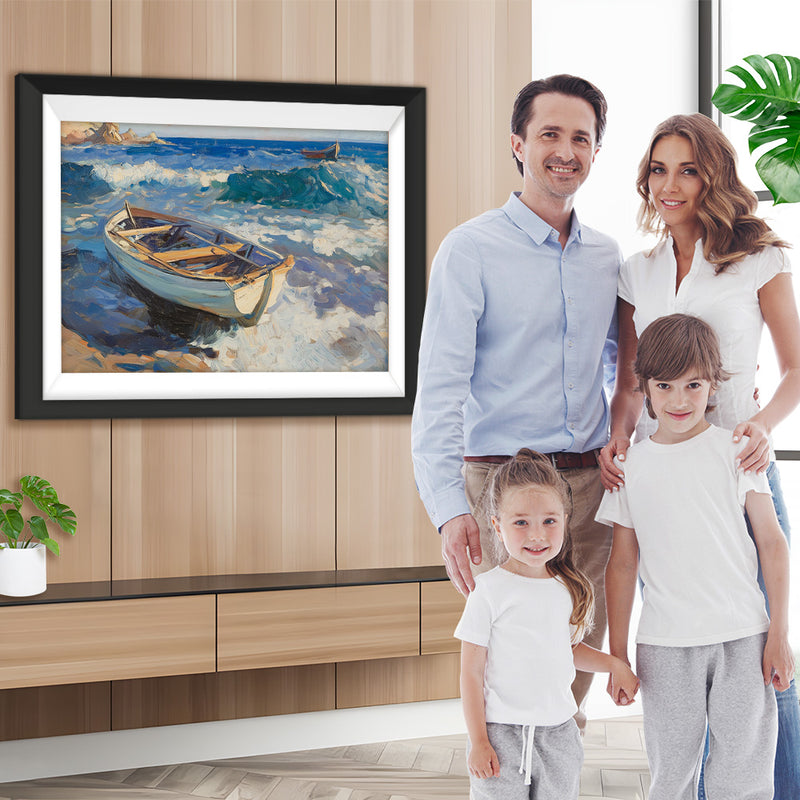 Gestrandetes Schiff Diamond Painting
