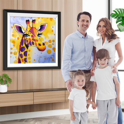 Giraffe mit langen Wimpern Diamond Painting