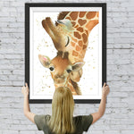 Giraffenmutter und ihr Baby Diamond Painting