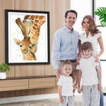 Giraffenmutter und ihr Baby Diamond Painting
