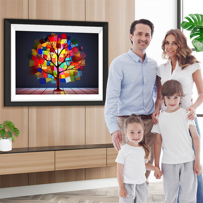 Glasmalerei Baum Diamond Painting