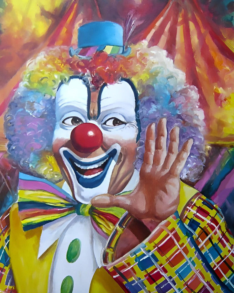 Glücklicher Clown Mann Diamond Painting