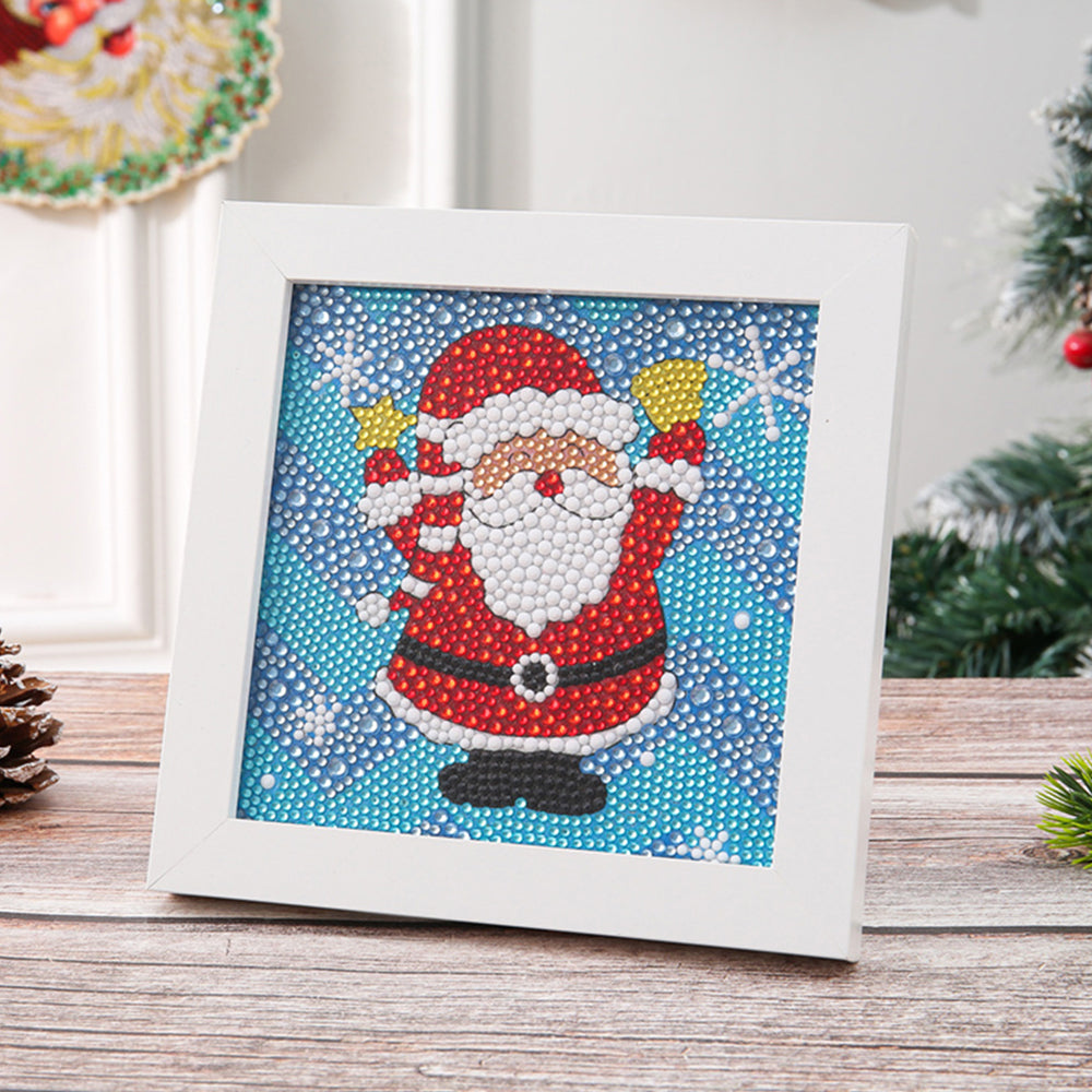 Glücklicher Weihnachtsmann Mini-Kristallpünktchen Diamond Painting