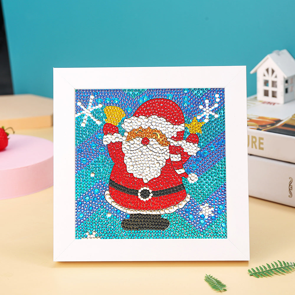 Glücklicher Weihnachtsmann Mini-Kristallpünktchen Diamond Painting