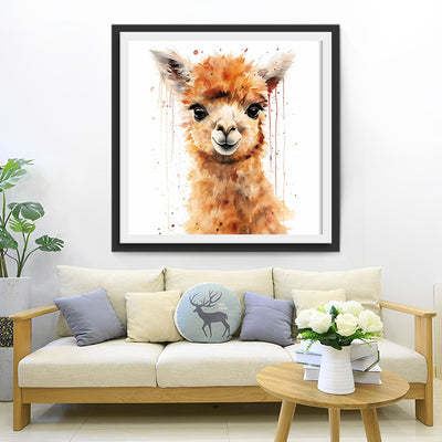Glückliches Alpaka Diamond Painting