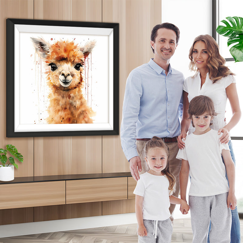 Glückliches Alpaka Diamond Painting