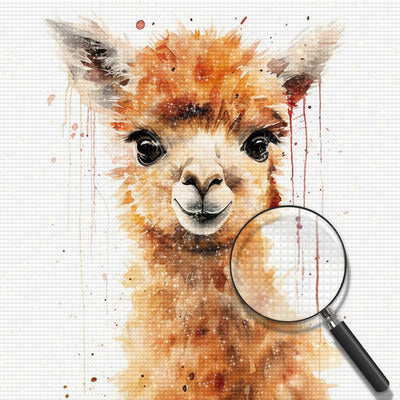 Glückliches Alpaka Diamond Painting