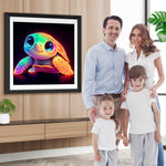Glühende bunte Schildkröte Diamond Painting