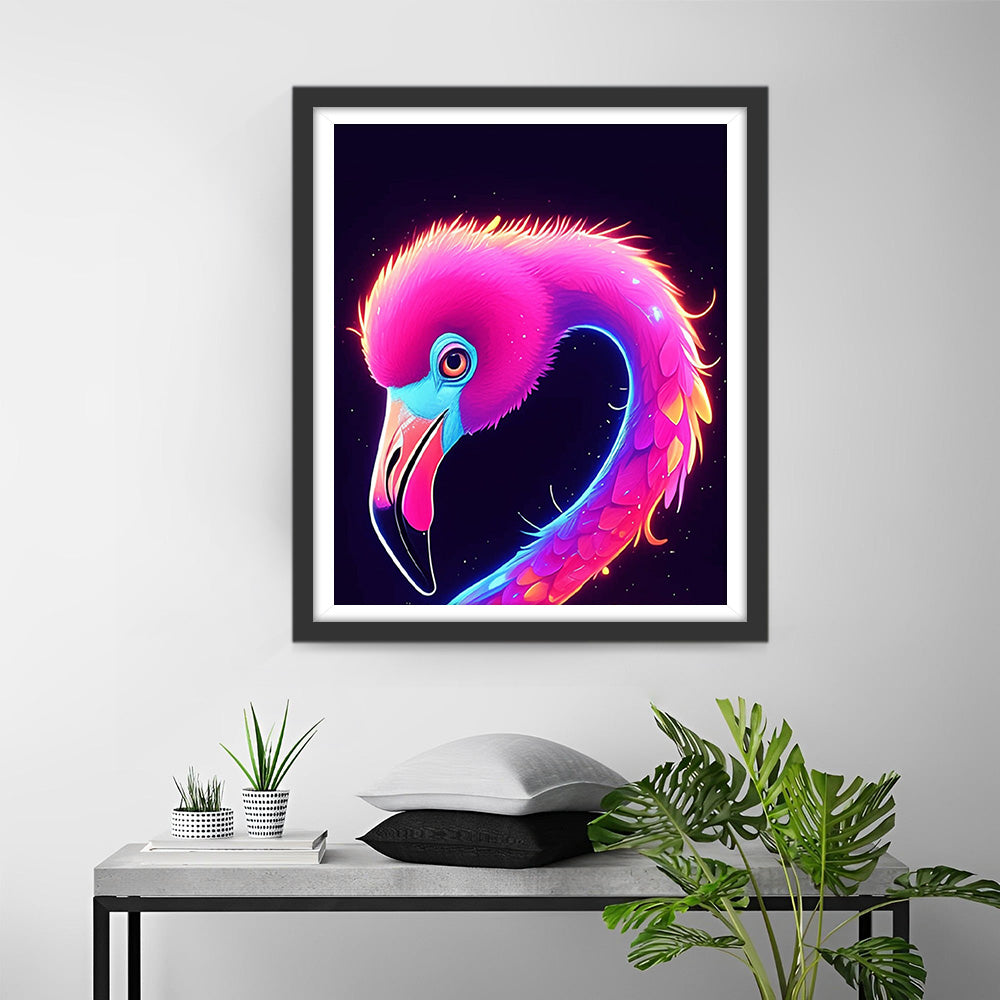Glühender Flamingo Diamond Painting