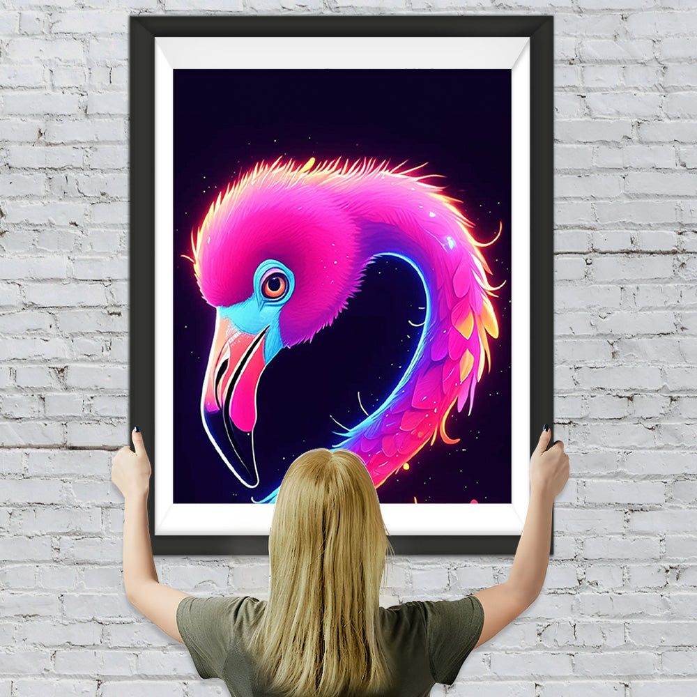 Glühender Flamingo Diamond Painting