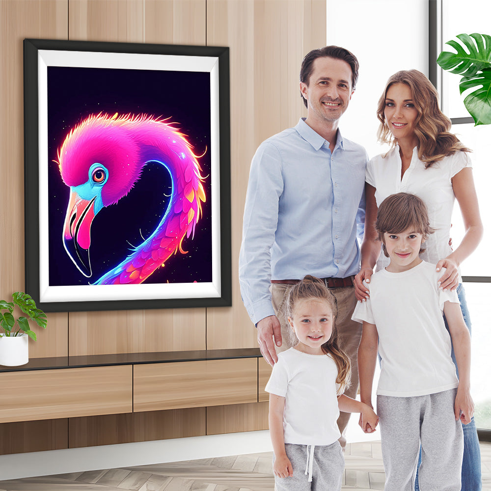 Glühender Flamingo Diamond Painting