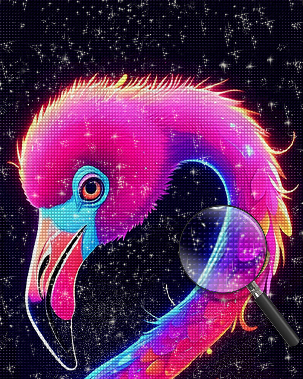 Glühender Flamingo Diamond Painting