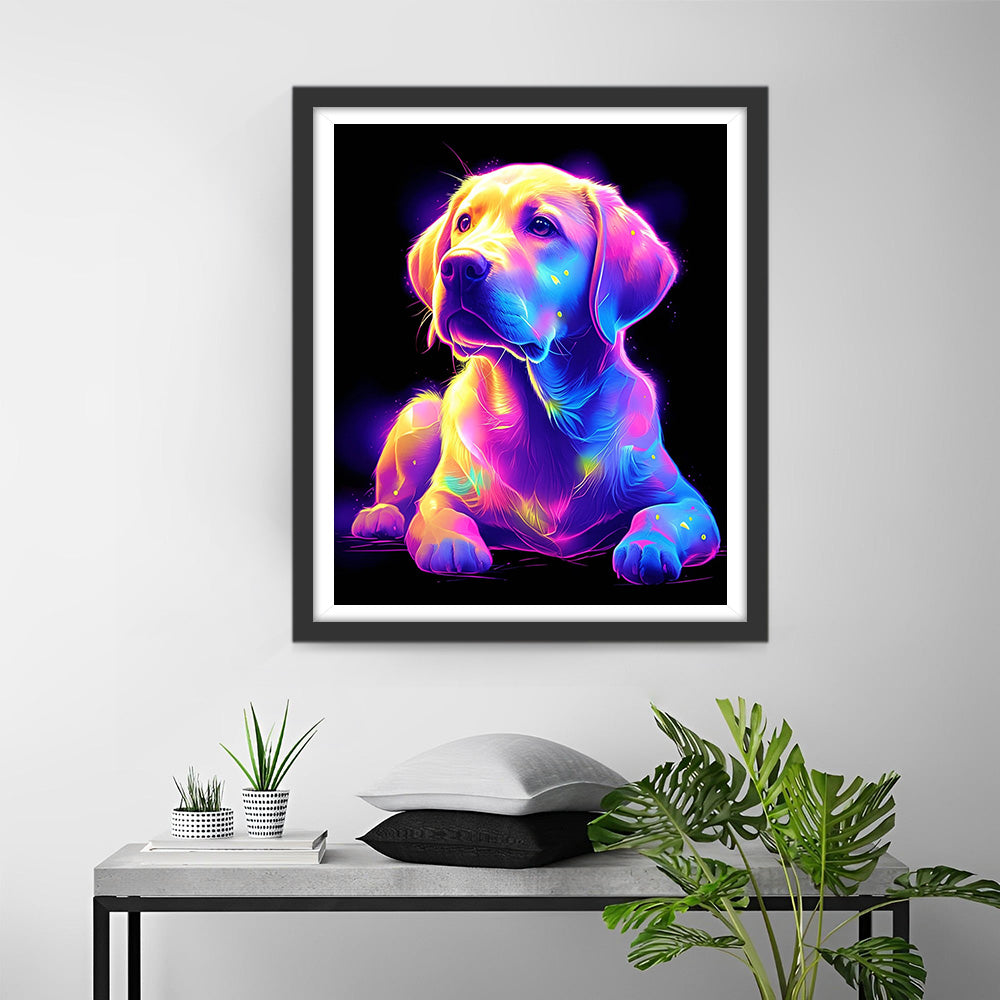 Glühender Labrador Diamond Painting