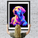 Glühender Labrador Diamond Painting